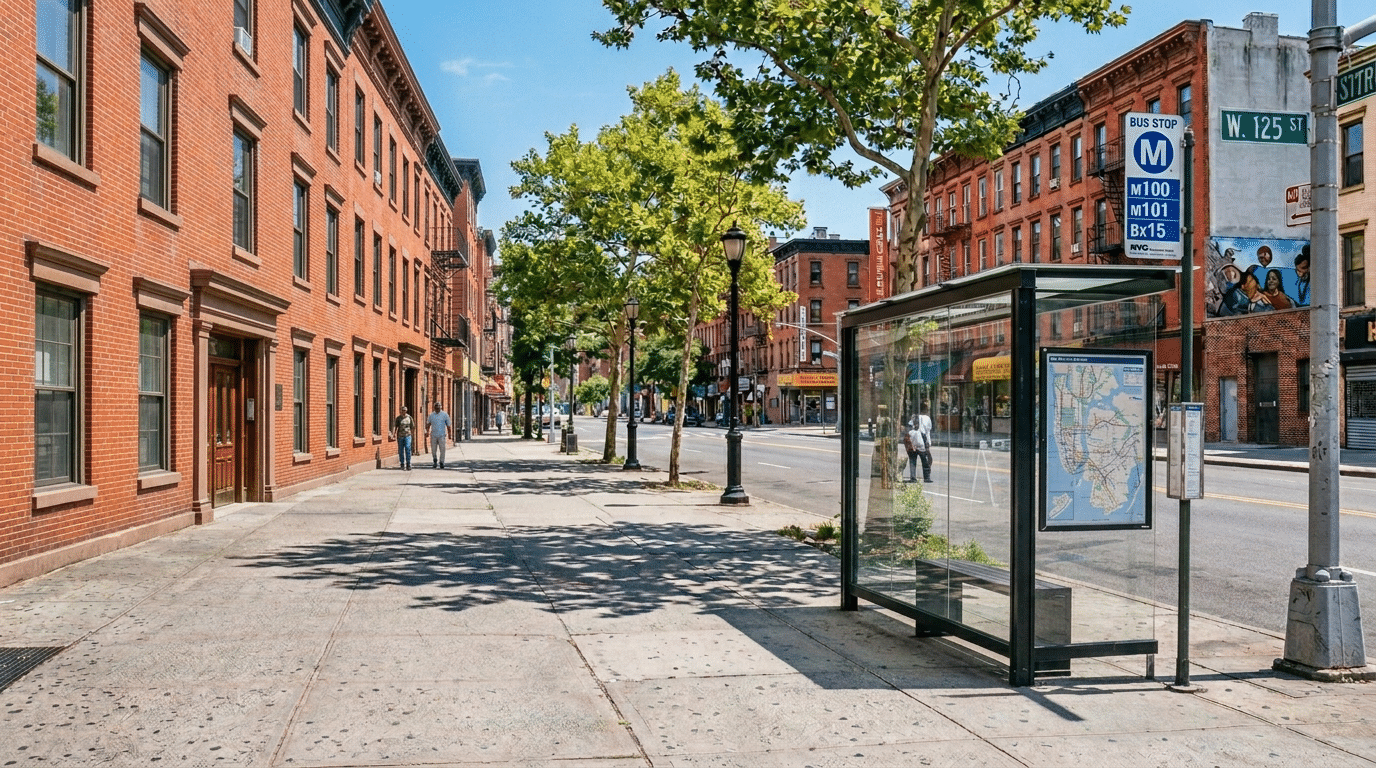 Harlem sidewalk at West 125th Street